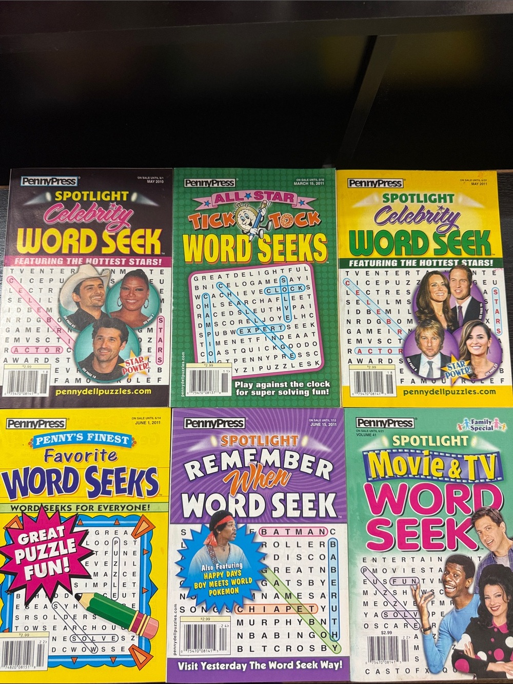 Yellow & Green Spotlight Celebrity Word Seek - Word Search Puzzle Pack Older